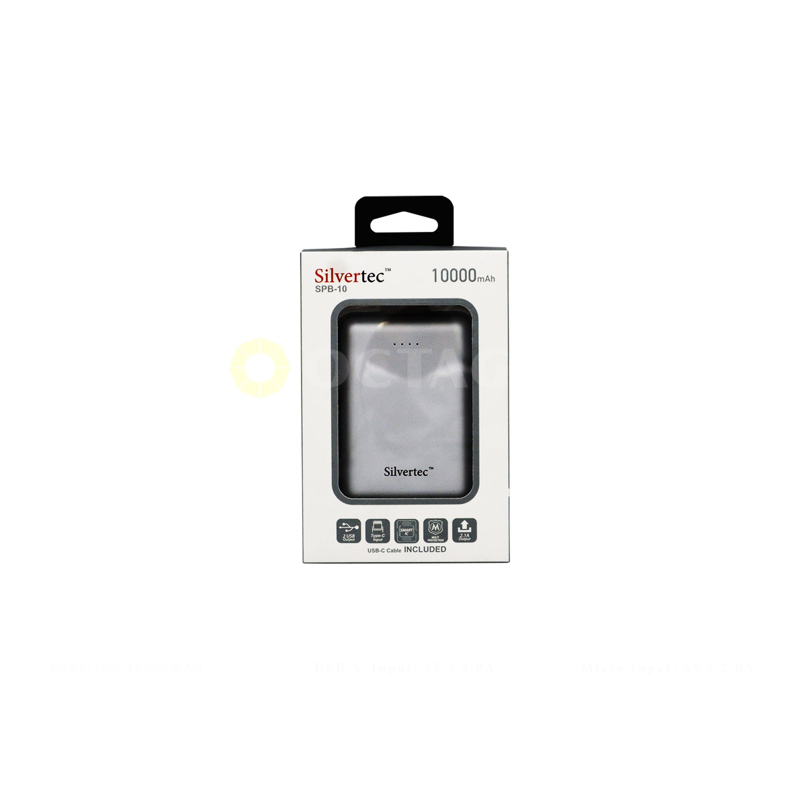 SILVERTEC SPB-10-SL 10000MAH 2-USB PORT