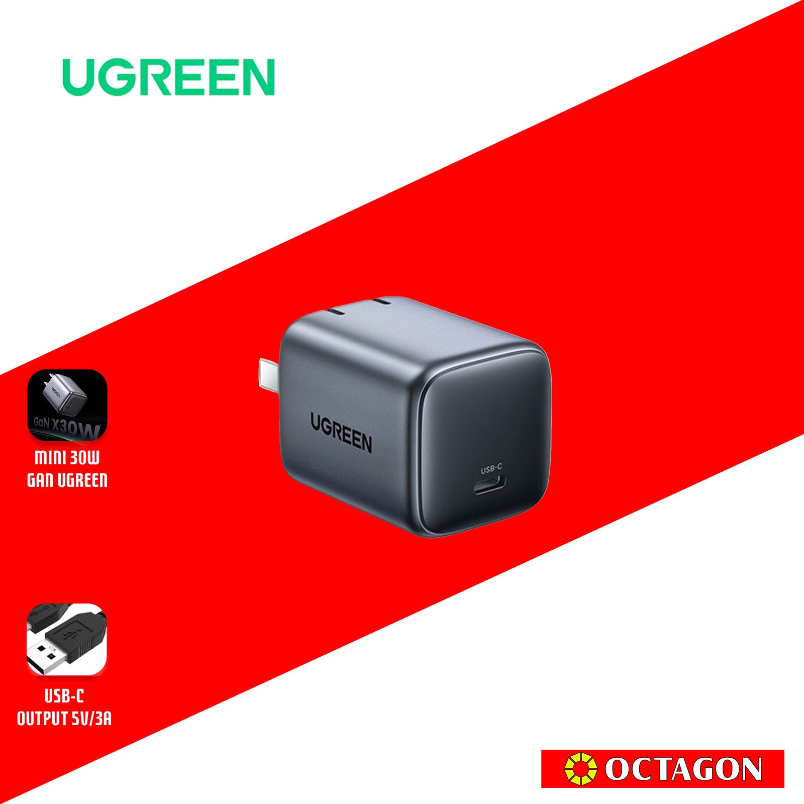 UGREEN CD319/90901 30W GAN FAST CHARGER