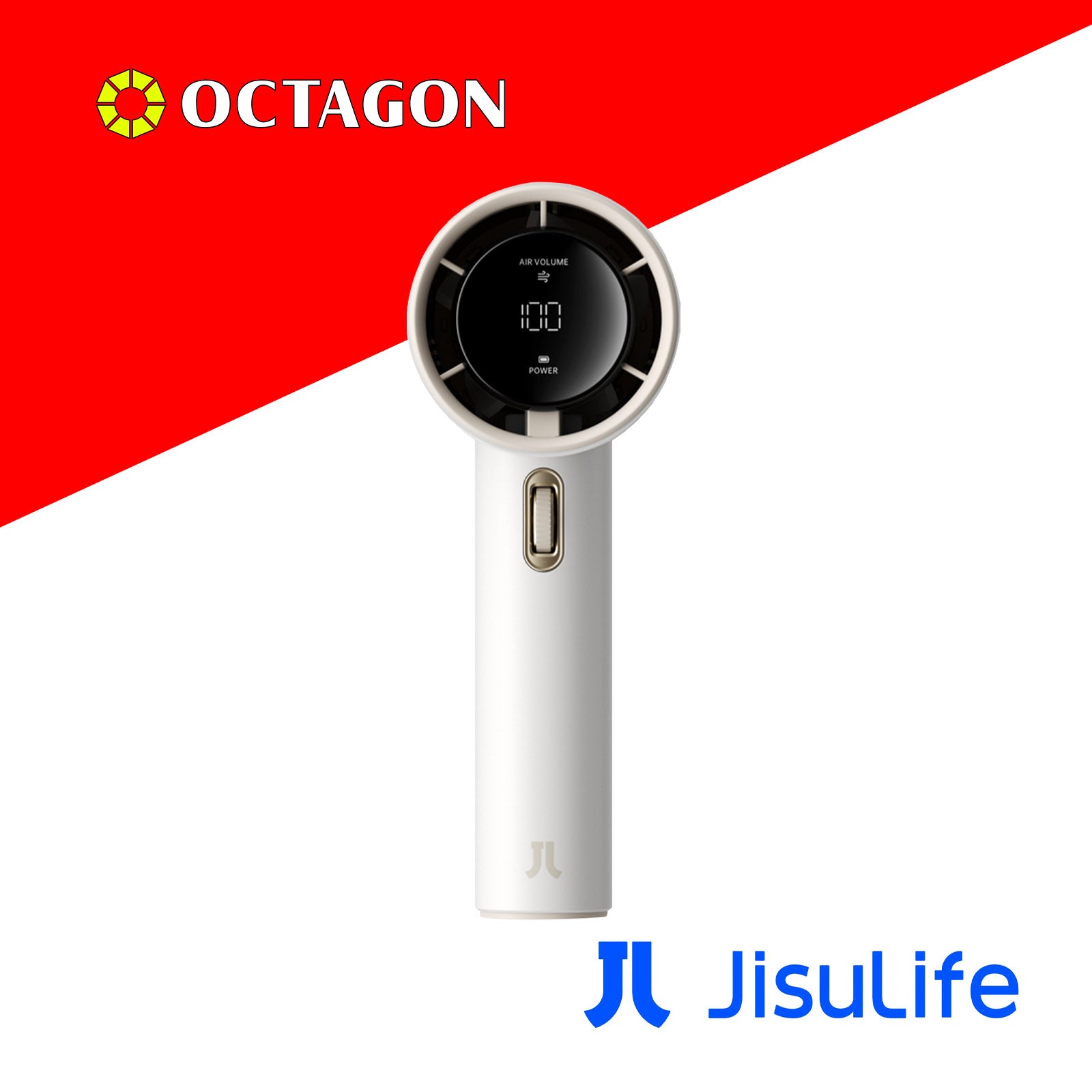 JISULIFE PRO1-FA53 3600MAH WHITE ABS HANDHELD FAN