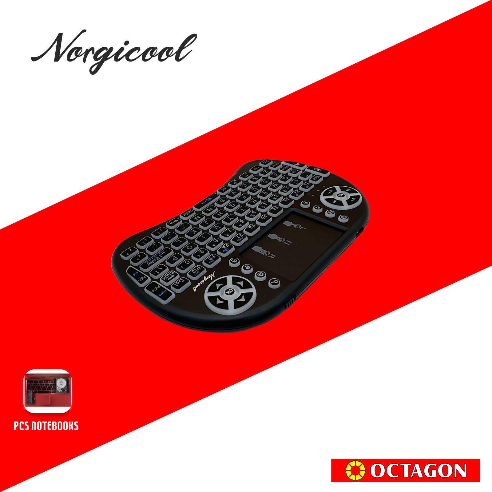 NORGICOOL NK200 MINI KEYBOARD WIRELESS AAAX2 BATTERY