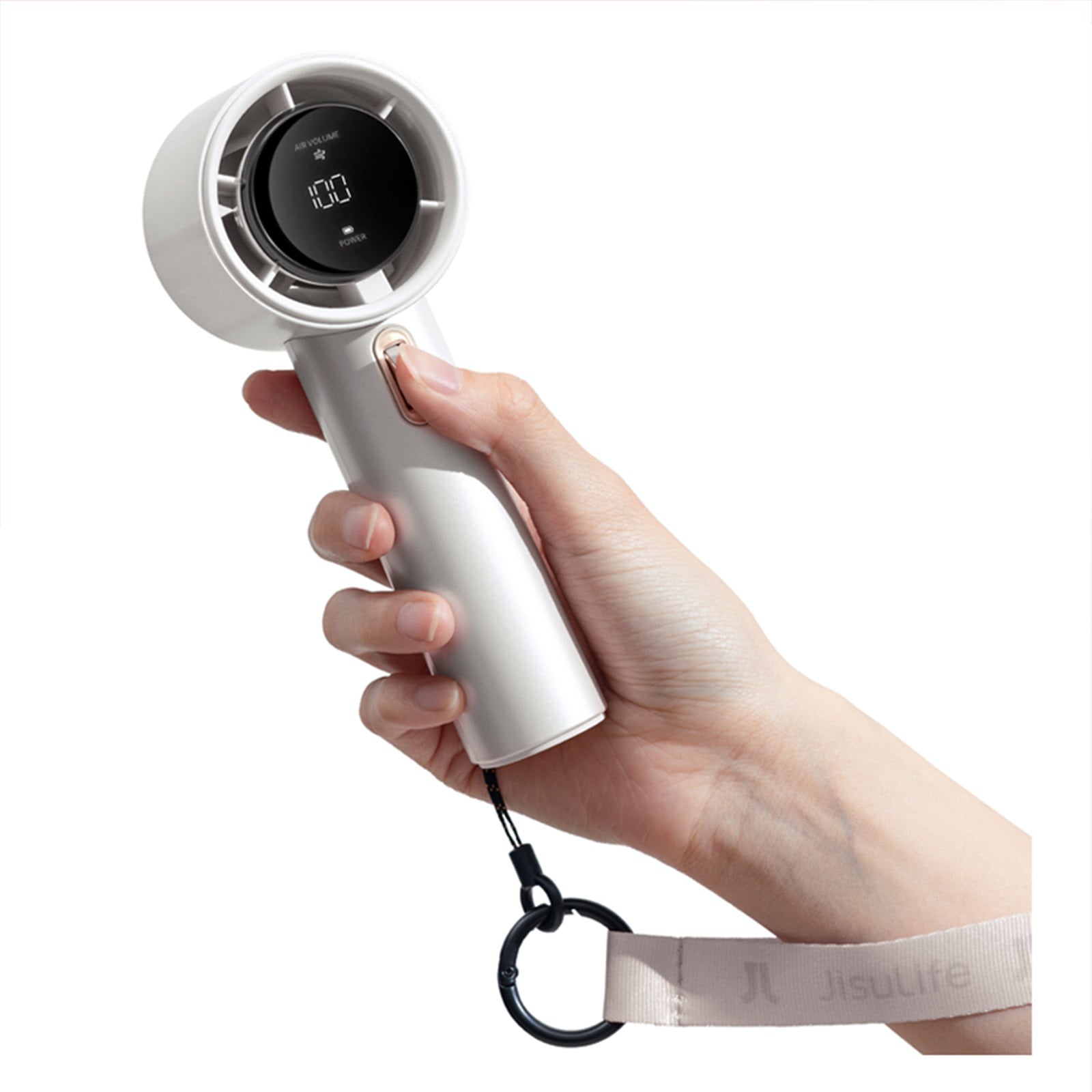 JISULIFE PRO1-FA53 3600MAH WHITE ABS HANDHELD FAN