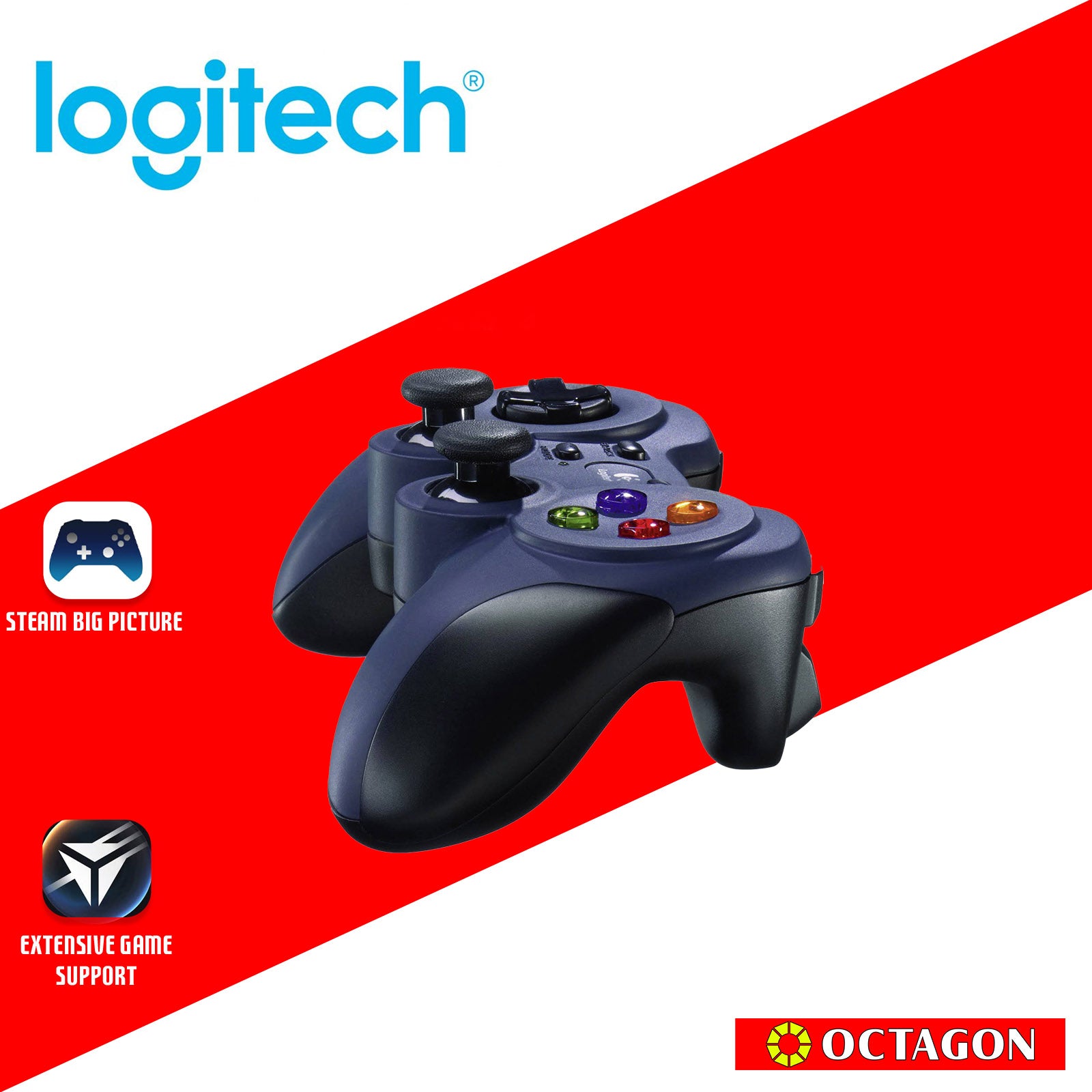 LOGITECH F310 WIRED GAMEPAD FOR PC 1.8M