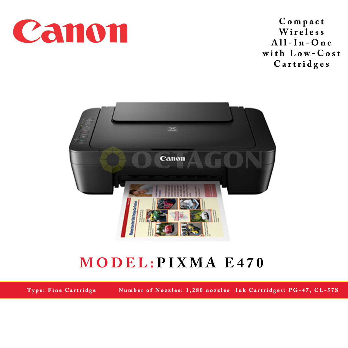 CANON PIXMA MG3070S BLACK WIRELESS Octagon Computer Superstore