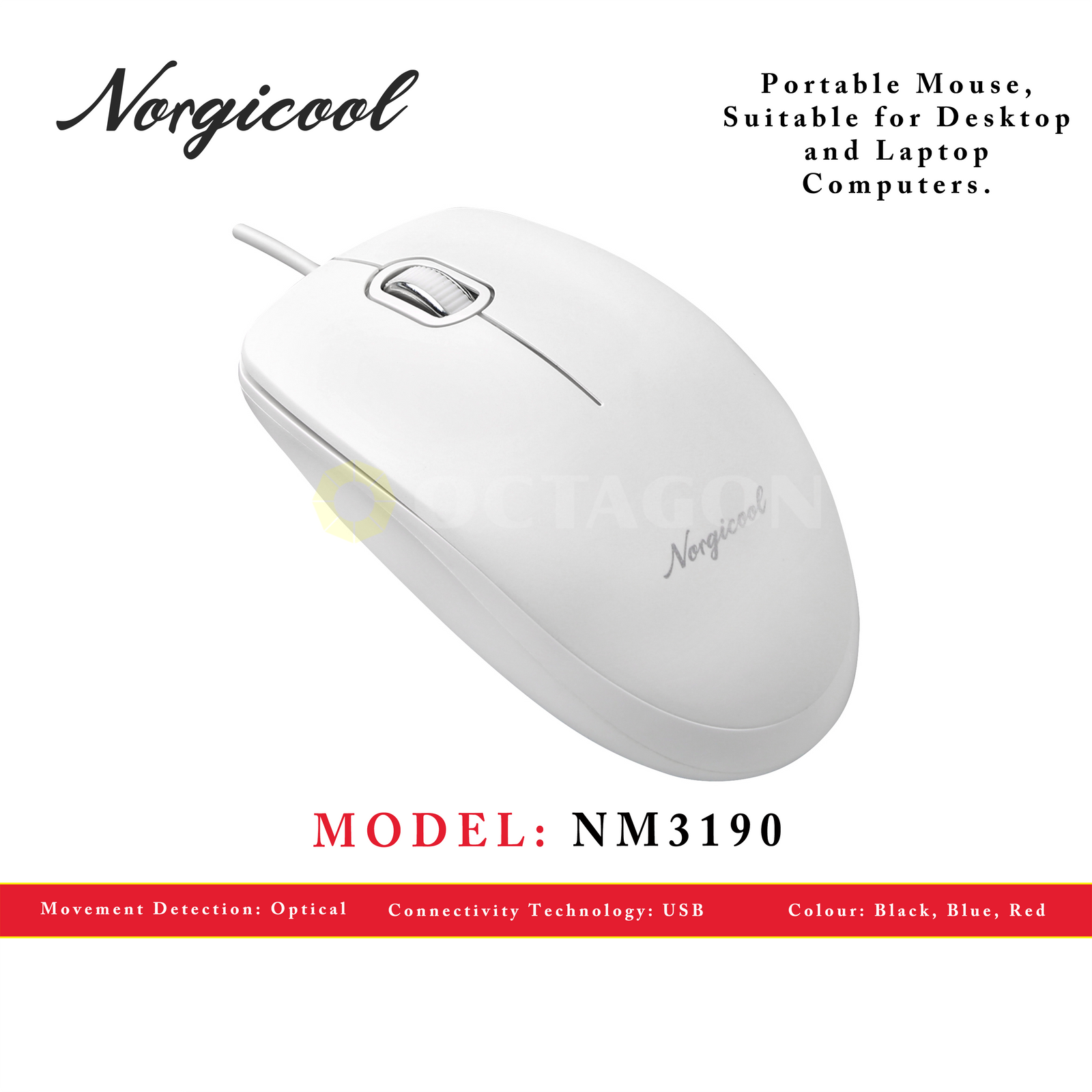 NORGICOOL NM3190 USB MOUSE