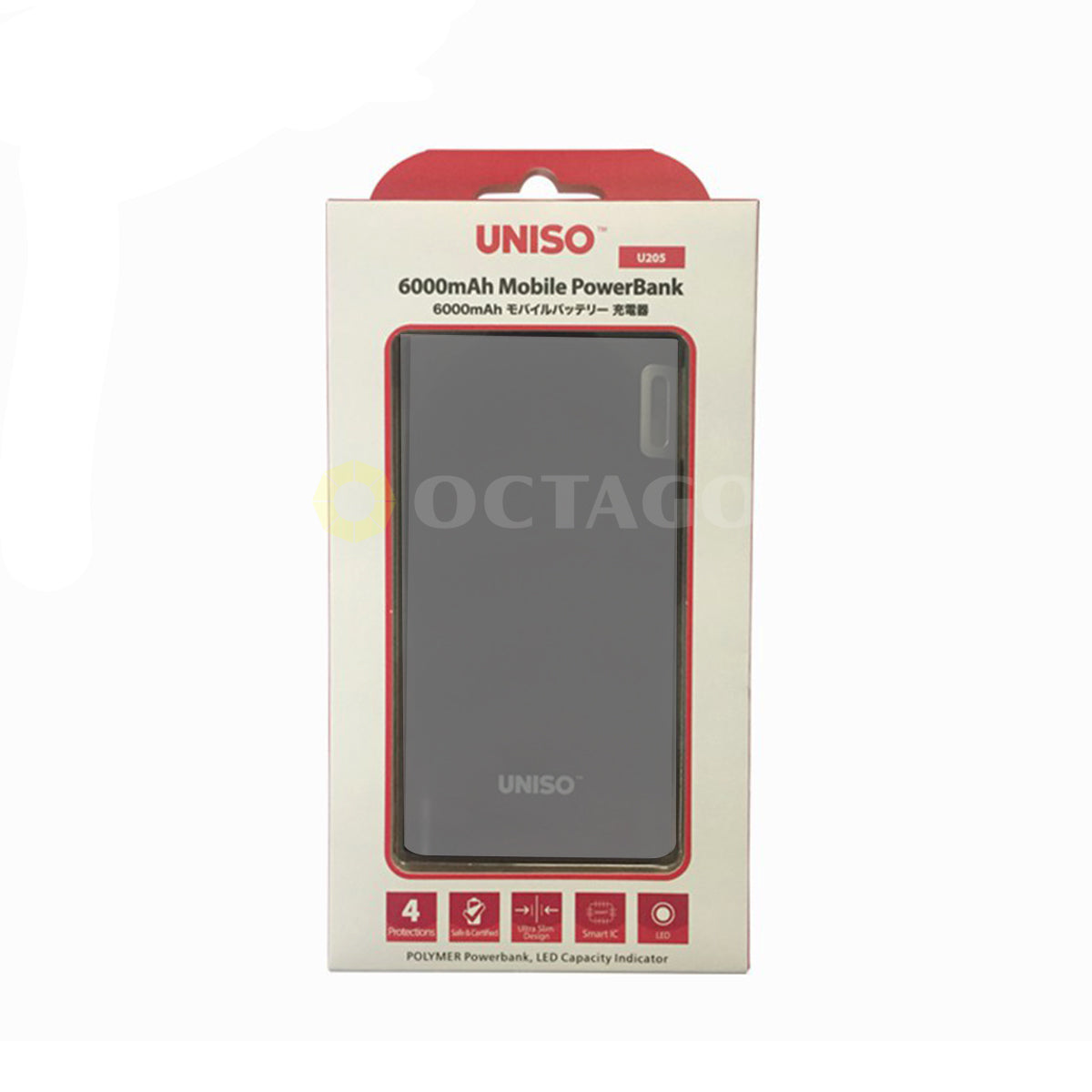 UNISO U205-BK 6000MAH POWERBANK