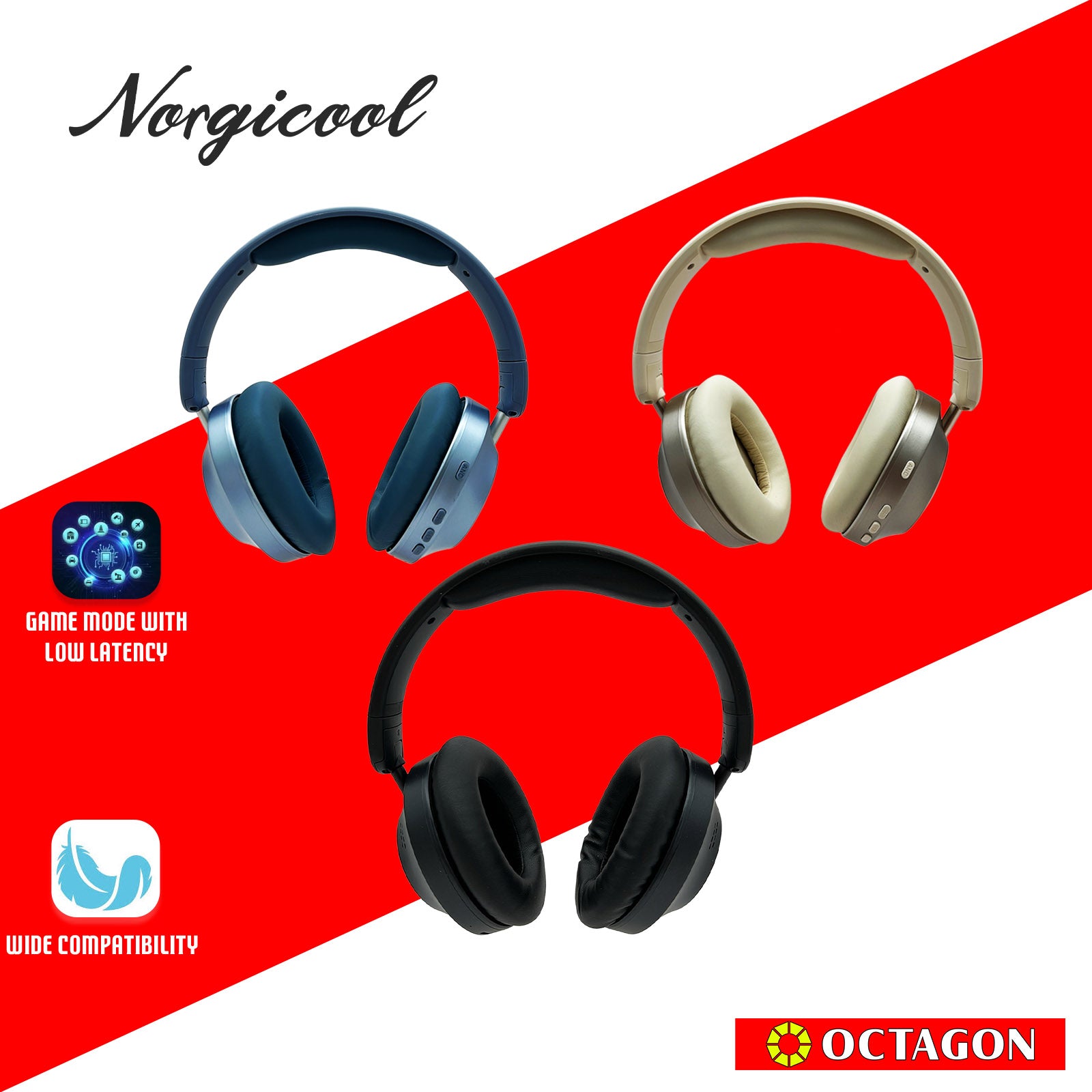 NORGICOOL H6080-BL BT5.4 HEADSET
