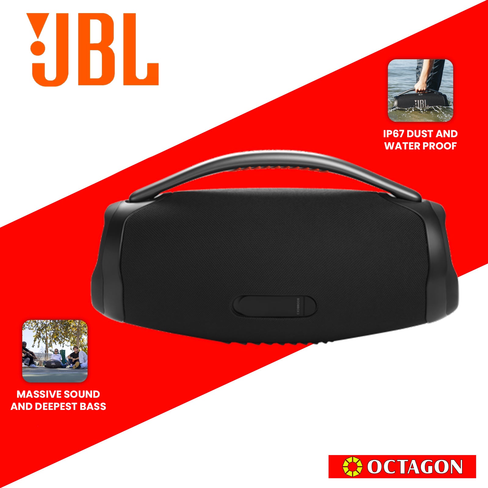 JBL BOOMBOX AS BLACK SPEAKER
