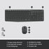 LOGITECH MK235 BLACK WIRELESS KEYBOARD AND MOUSE COMBO