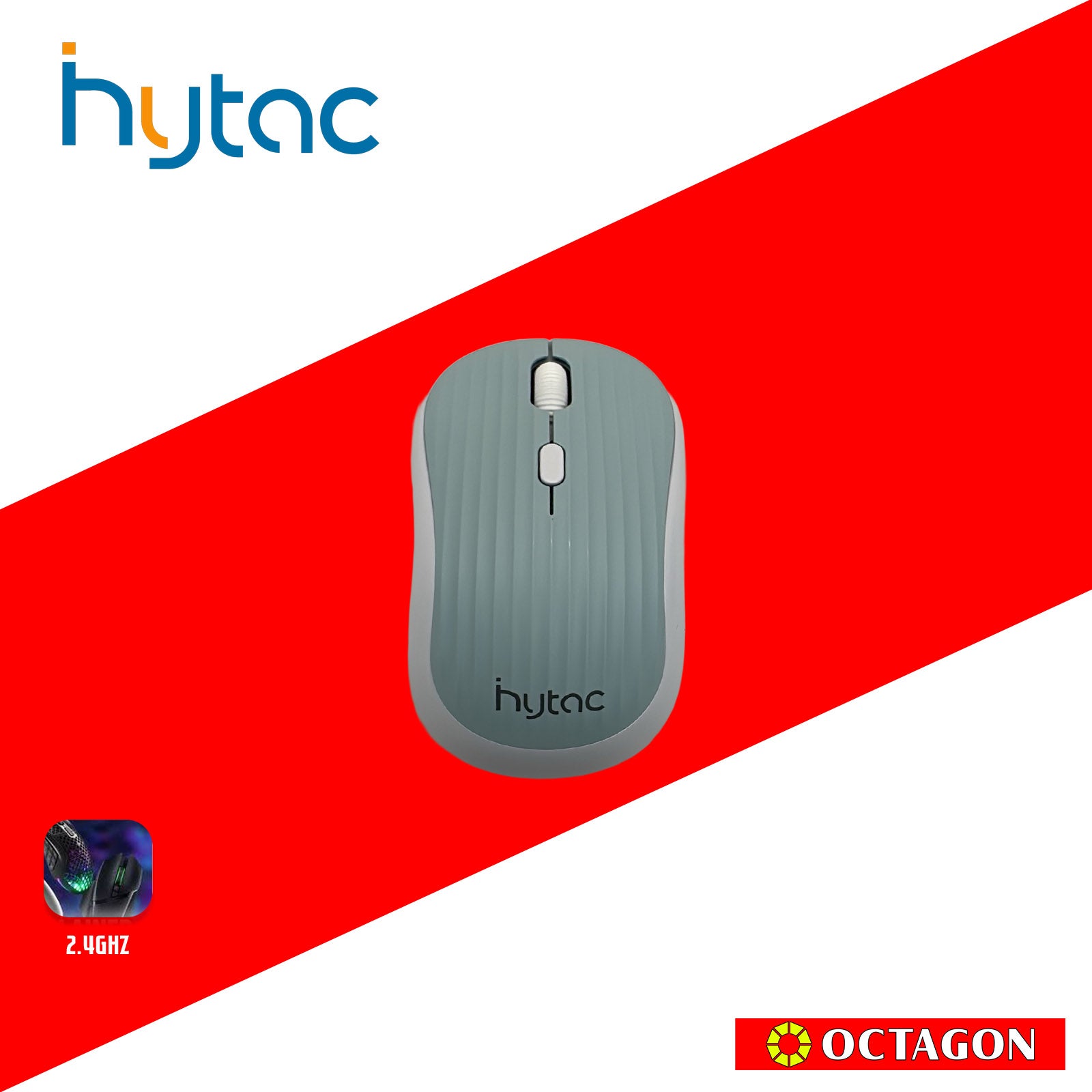 HYTAC HGS637 SKY BLUE 1600DPI DUAL MODE RECHARGEABLE SILENT WIRELESS MOUSE