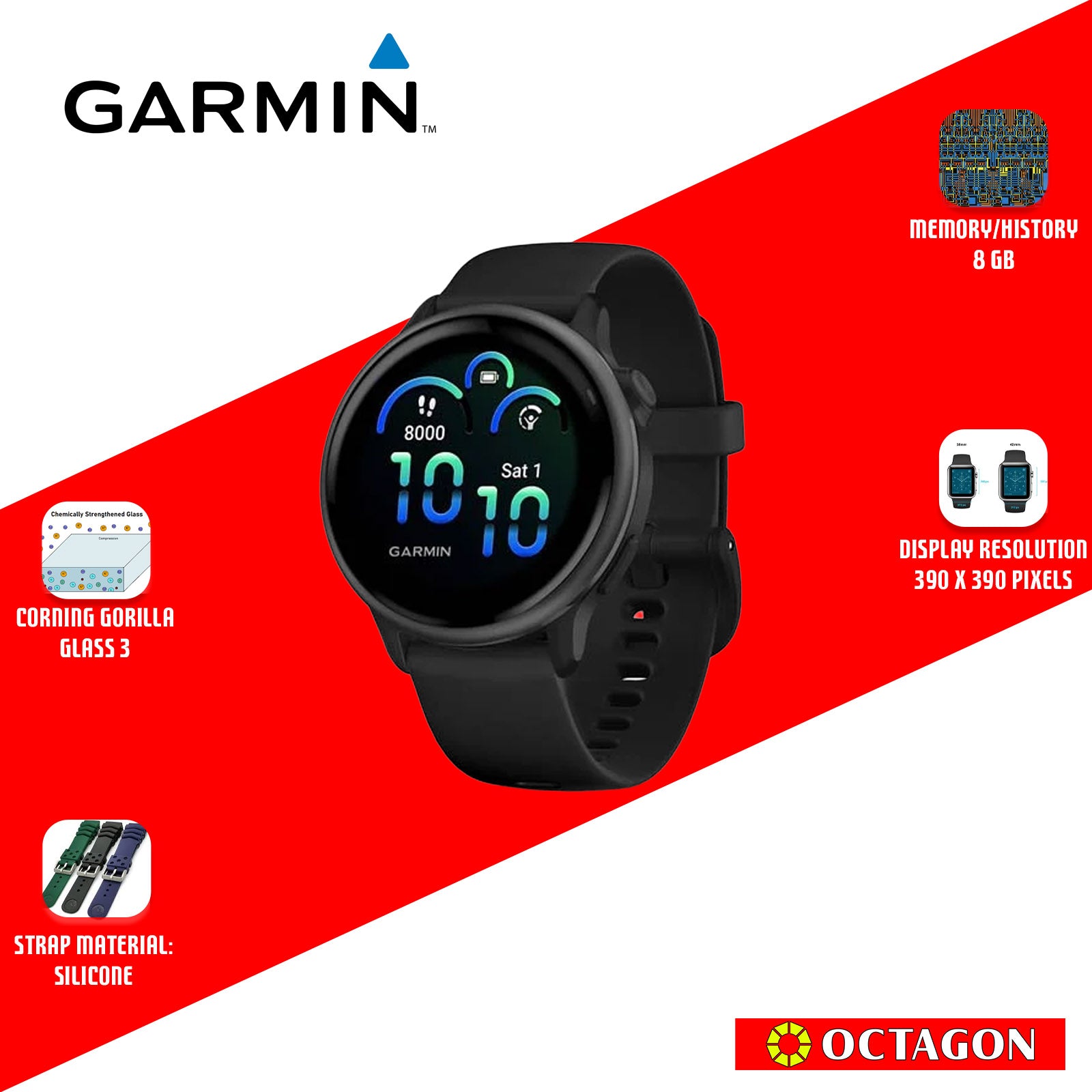 GARMIN VIVOACTIVE 6 BLACK/SLATE SMARTWATCH GPS