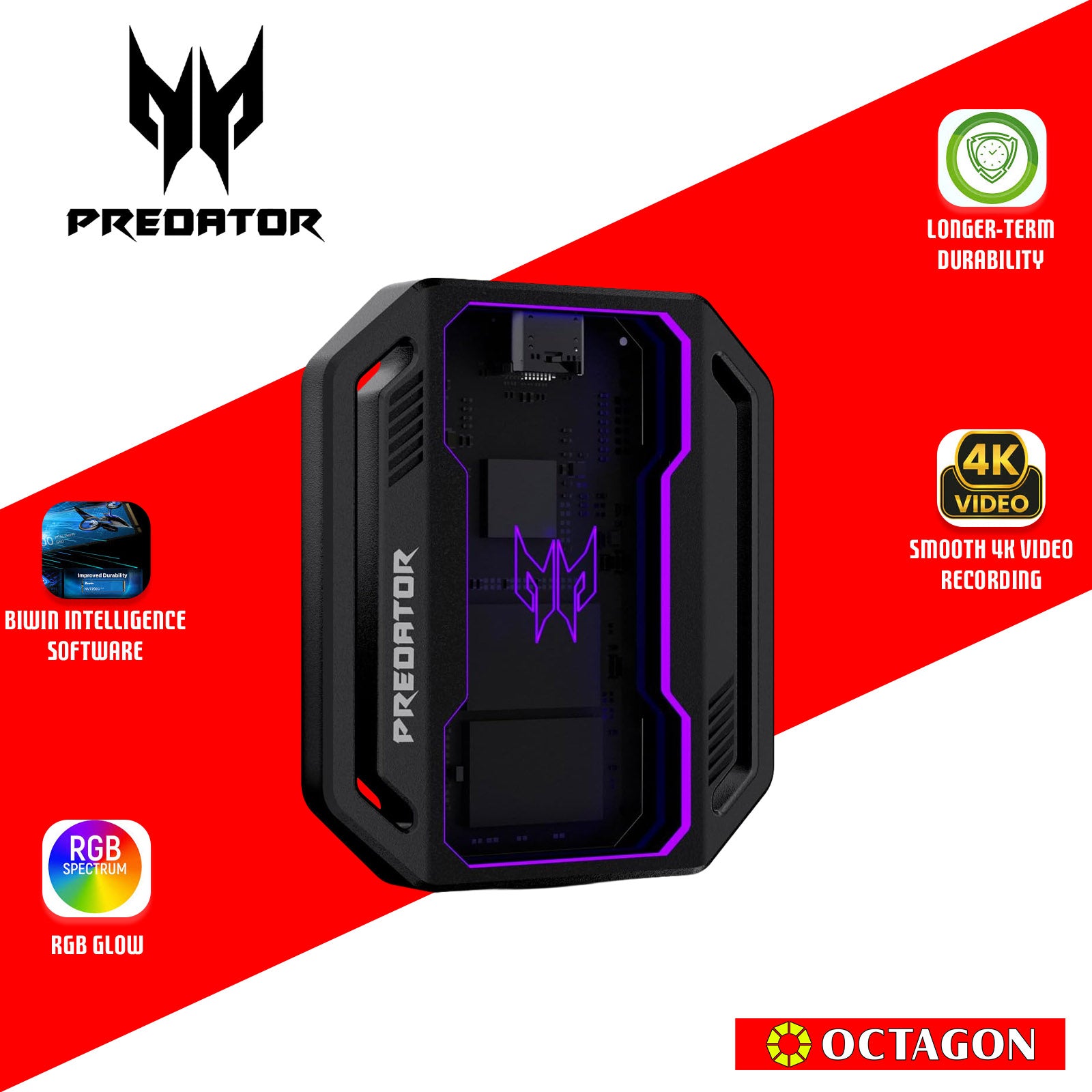ACER PREDATOR GP30 1TB PORTABLE RGB SSD