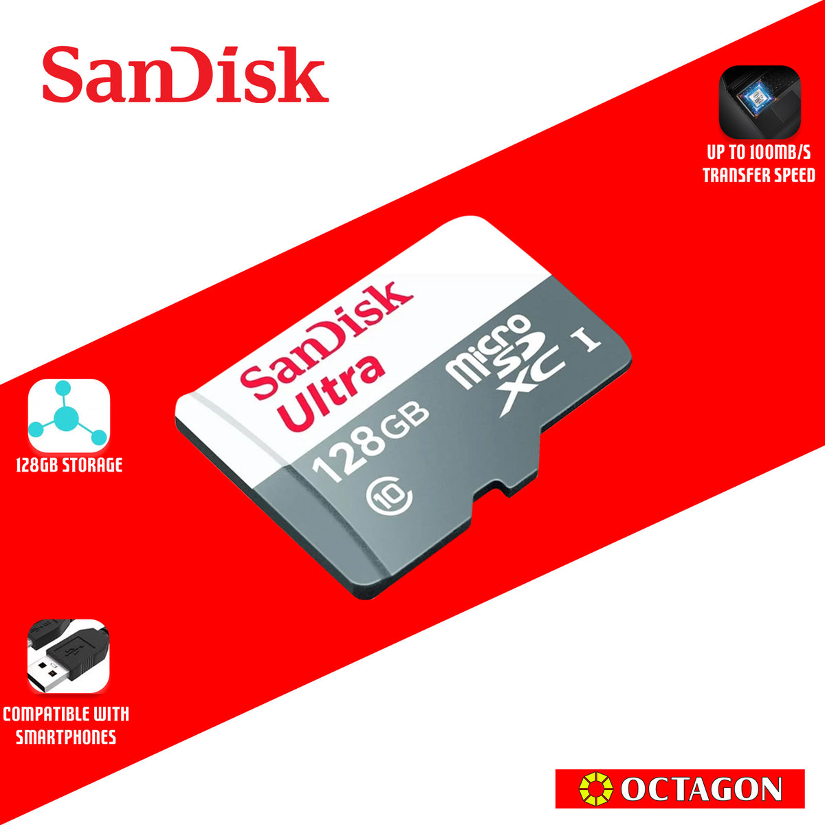 SANDISK 128GB SDSQUAB-128G-GN3MN ULTRA