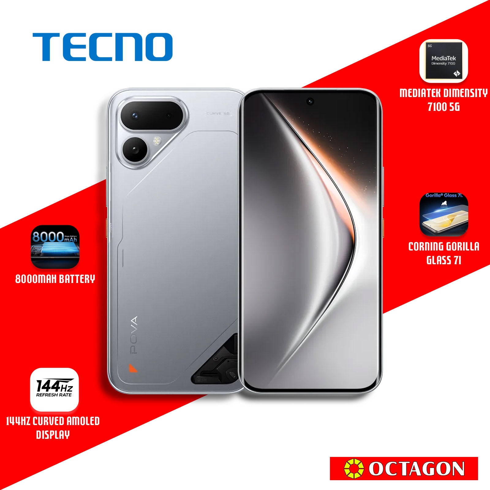 TECNO POVA CURVE 2 5G 8GB 256GB M.SV