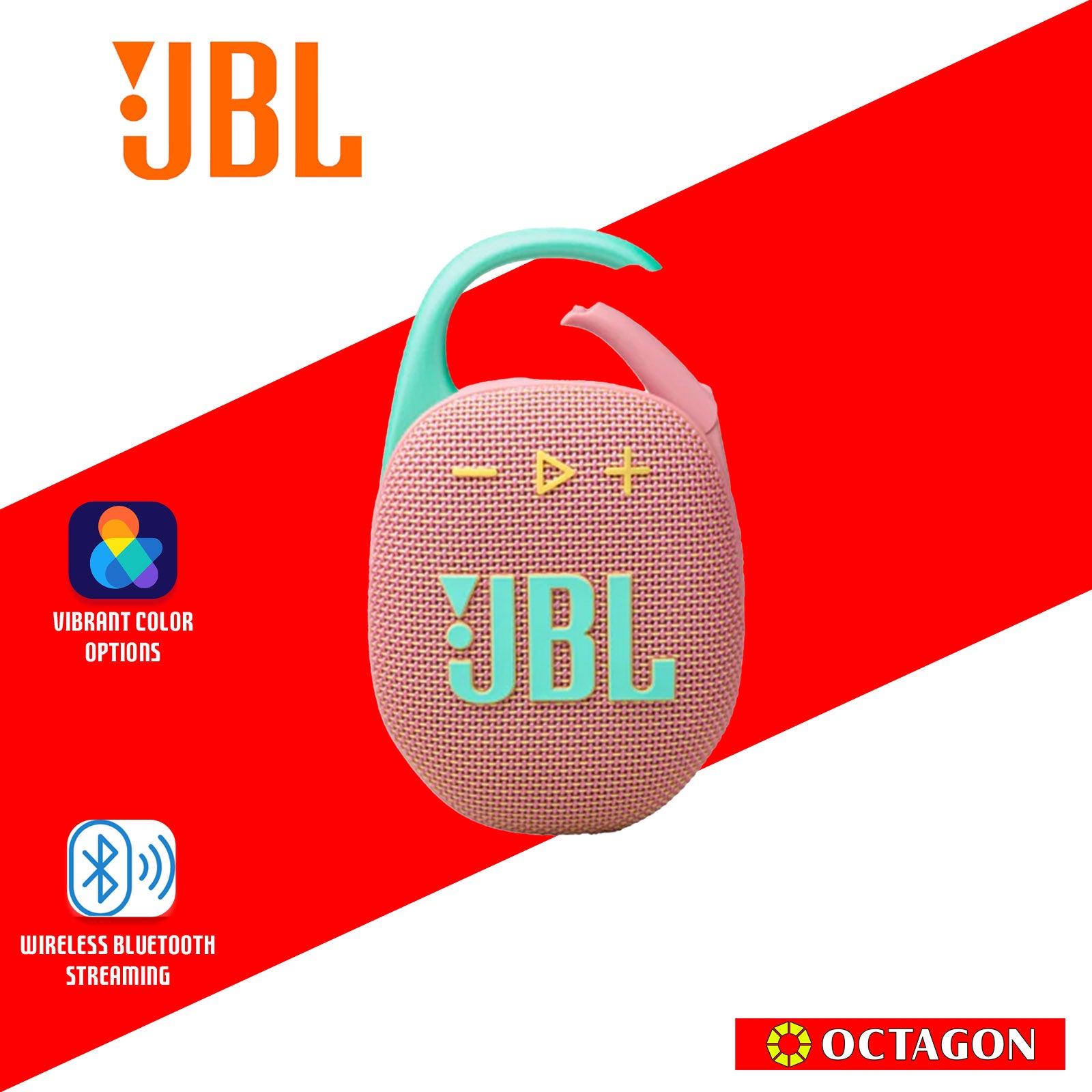 JBL CLIP 5 PINK BT SPEAKER ULTRA