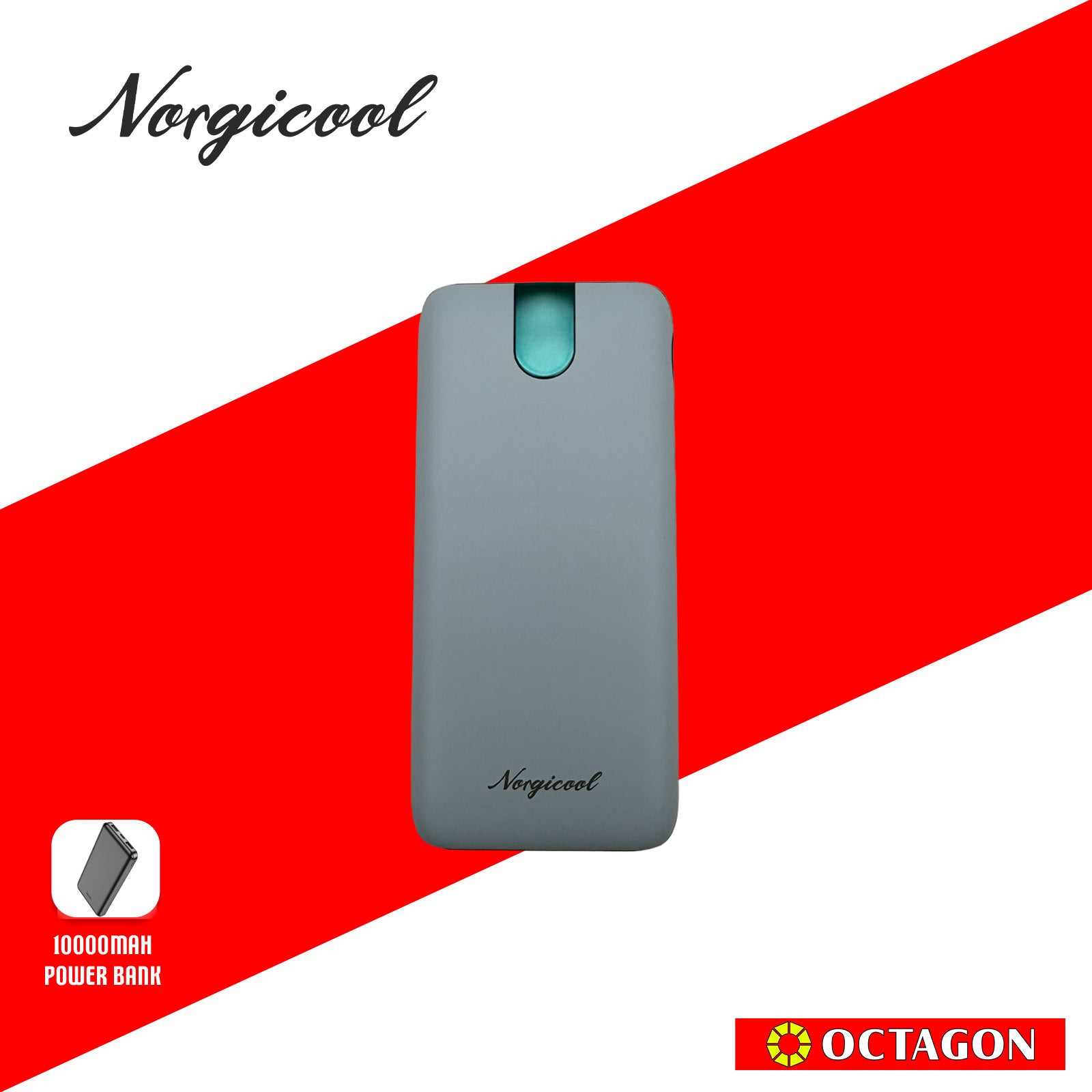 NORGICOOL NP026-BL PD20W 10000MAH W/ TYPE C AND LIGHTNING POWER BANK BLUE