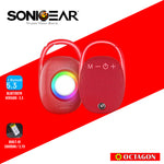 SONIC GEAR SONICGO! CLIPZ PORTABLE BT SPEAKER FM/ USB SLOT/ HAND FREE