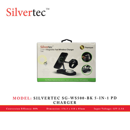 SILVERTEC SG-WS500-BK 5-IN-1 PD CHARGER