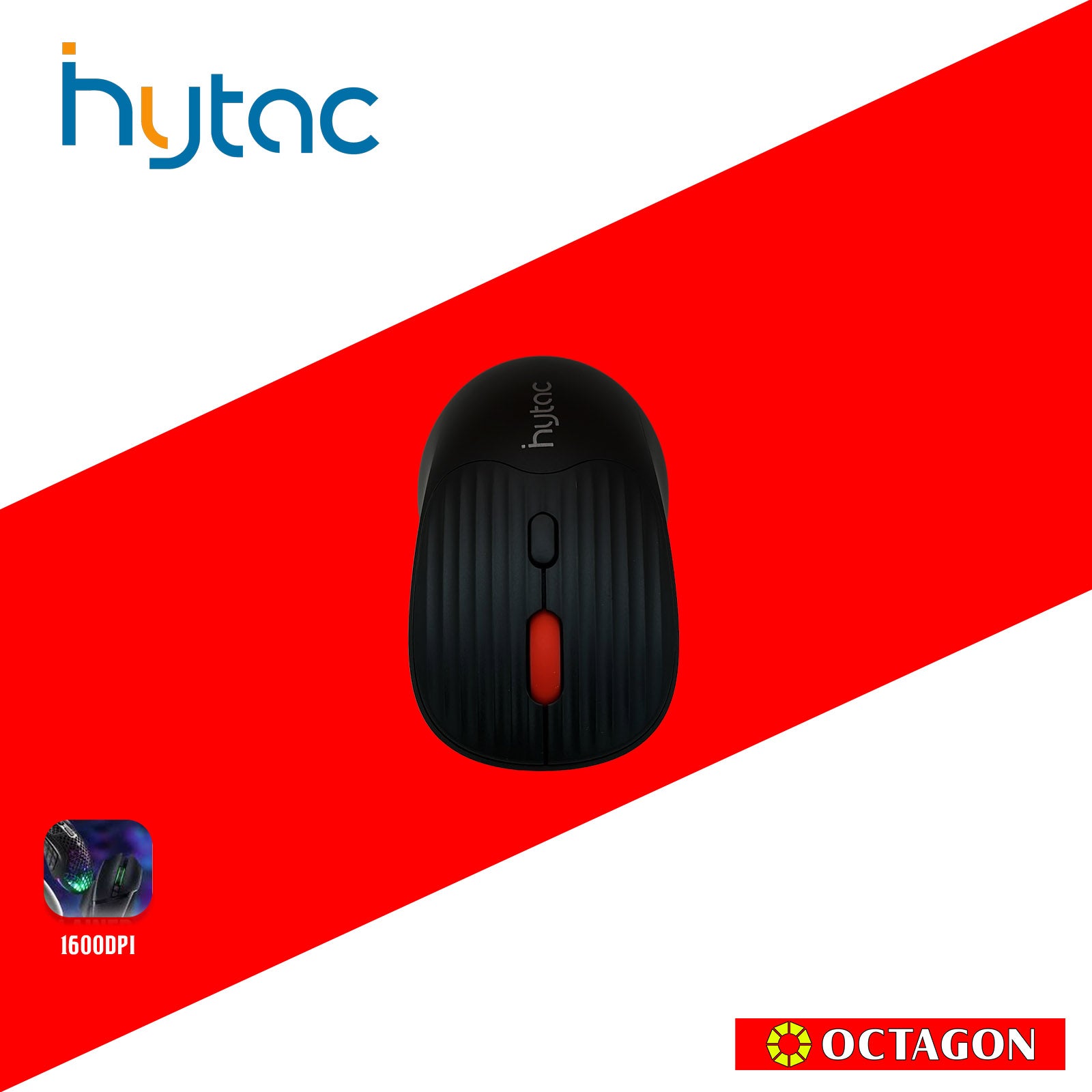 HYTAC HGS638 BLACK 1600DPI DUAL MODE SILENT WIRELESS MOUSE