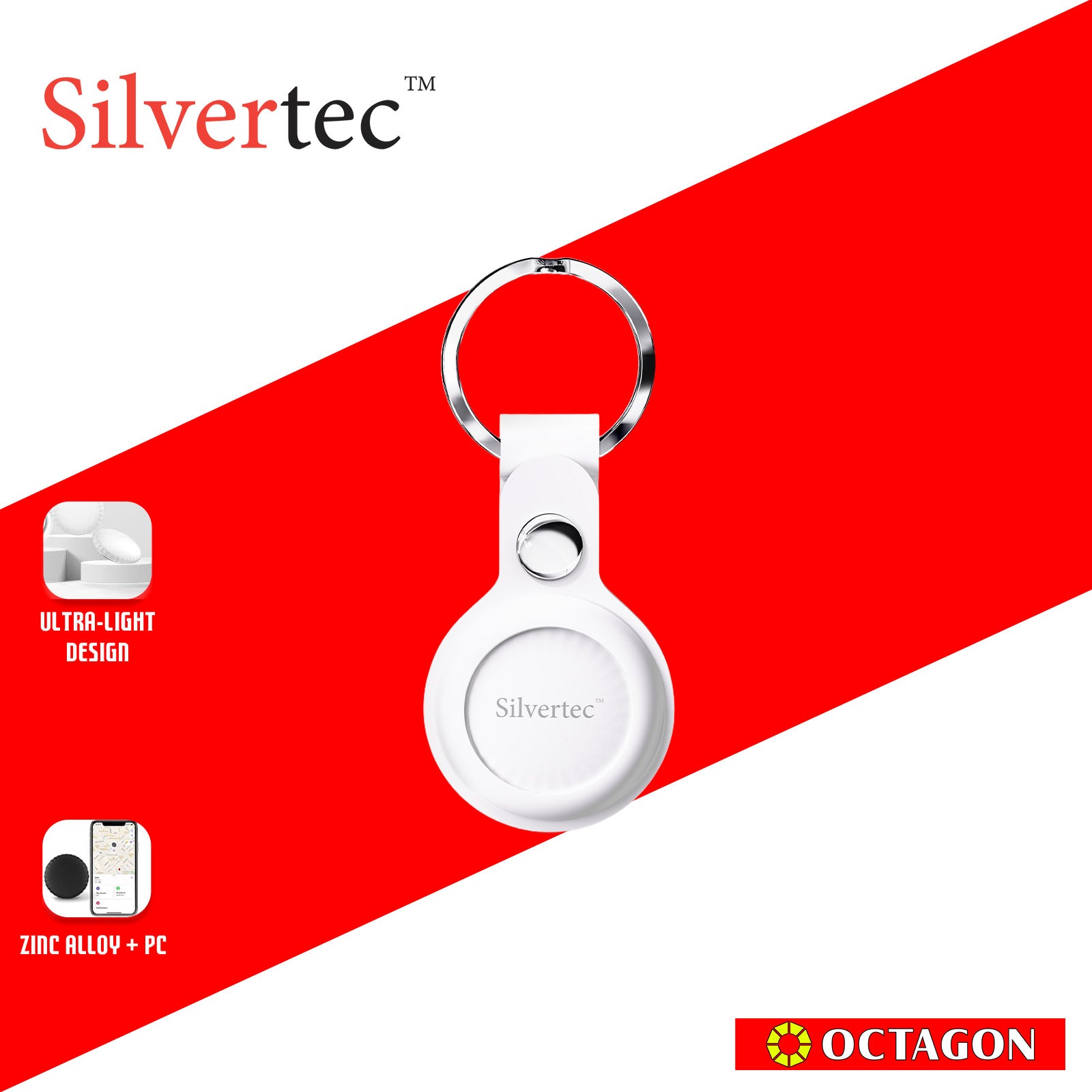 SILVERTEC SRF-STAG01-WH/BK STARTAG LOCATION FINDER WITH PROTECTION CASE WHITE/BLACK