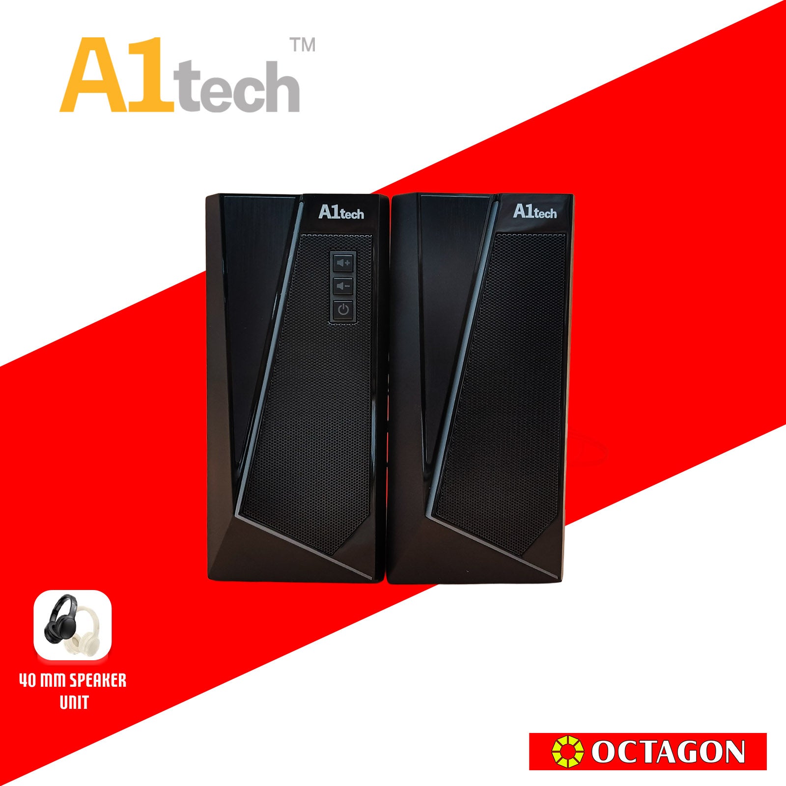 A1TECH AC-SP518-BK 2.0 MULTIMEDIA RGB USB SPEAKER (BLACK) – Octagon ...