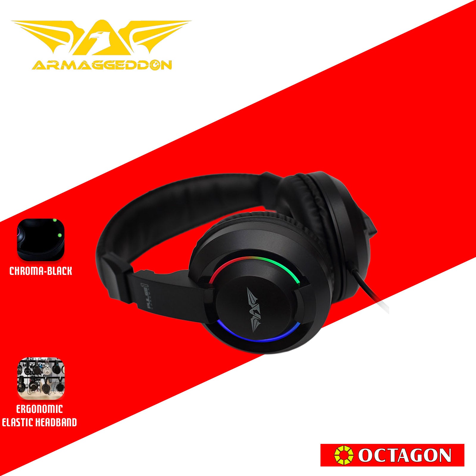 ARMAGGEDDON PULSE 1 CHROMA USB PRO GAMING HEADSET