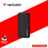 VERBATIM 66972 BLACK CHARGENGO 10K MAH 22.5W POWERBANK W/ BUILT-IN LIGHTNING & TYPE-C CABLE + DIGITAL DISPLAY PD20W / QC3.0 18W / SUPERCHARGE 22.5W