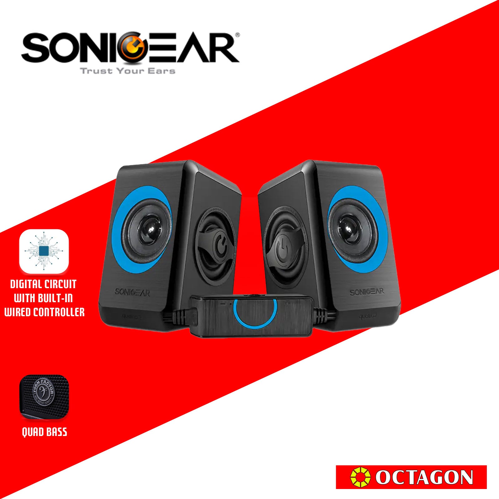 SONIC GEAR QUATRO 2 B. SPEAKERS