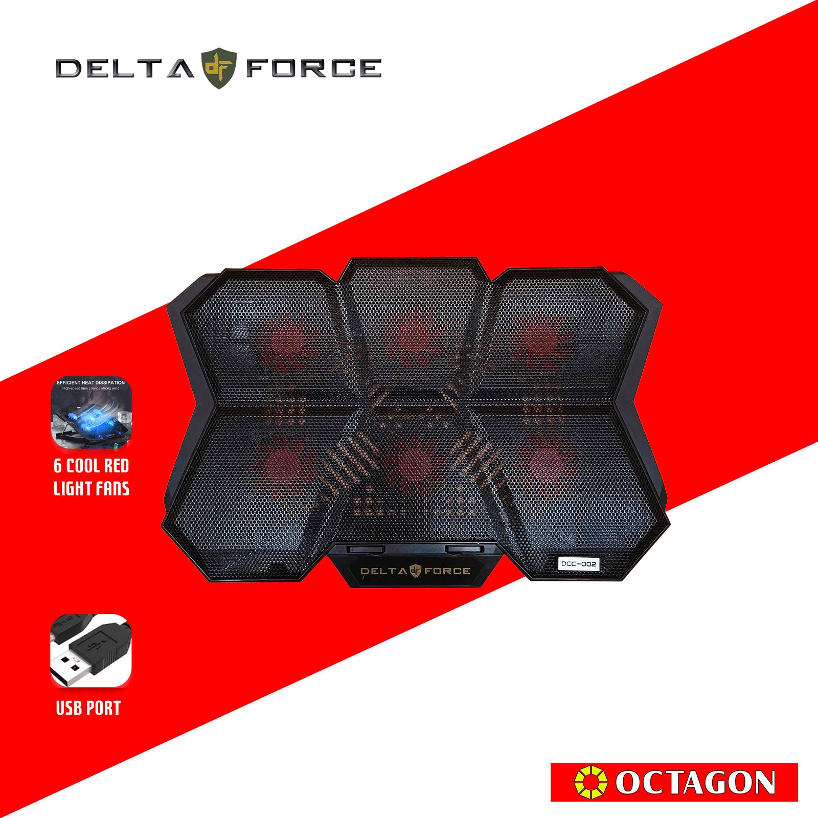 DELTA FORCE DCC-002 17 NOTEBOOK COOLER