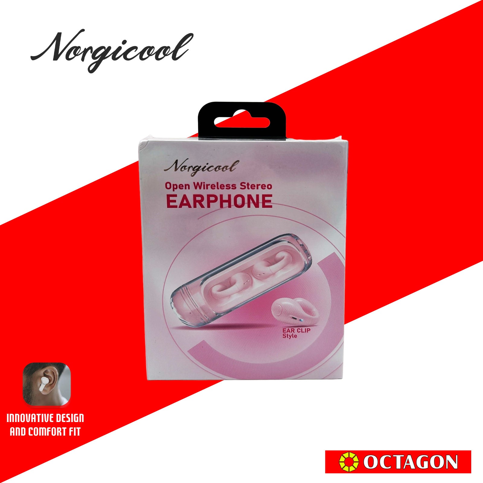 NORGICOOL NSH88-PL TWS BT5.4 EAR CLIP EARPHONE