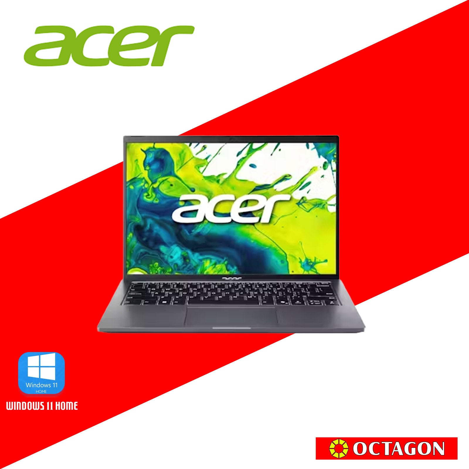 ACER ASPIRE GO 14 AI AG14-71M-55Q4 OPI/ ULTRA 5 115U/ 8+8GB/ 512GB SSD/ 14 WUXGA IPS/ WIN 11/ GRAY