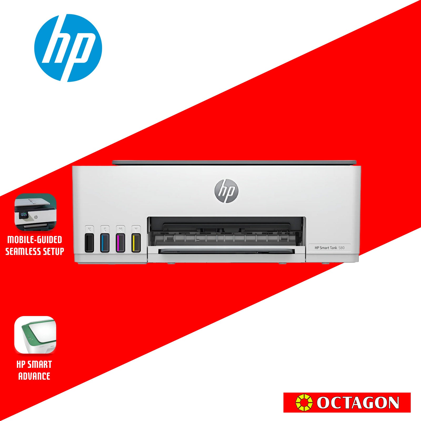 HP 1F3Y2A SMART TANK 580 AIO (GT53/GT52) PRINT/COPY/SCAN WIRELESS