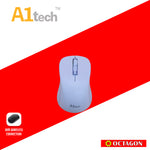 A1TECH AC-W650 2.4G WIRELESS MOUSE 1600 DPI WHITE GREY/PURPLE/PINK/GREY
