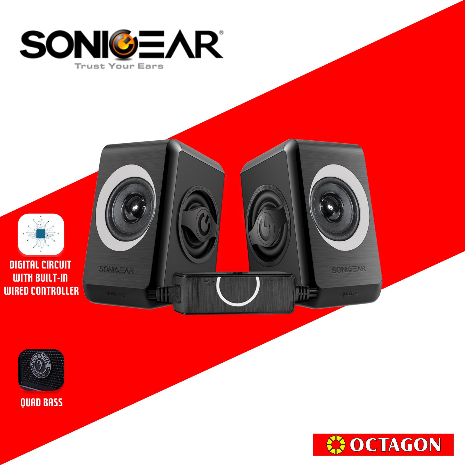 SONIC GEAR QUATRO 2 B. SPEAKERS