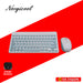 NORGICOOL NKM263W-BLI 2.4G WIRELESS MINI COMBO WHITE/BLUE