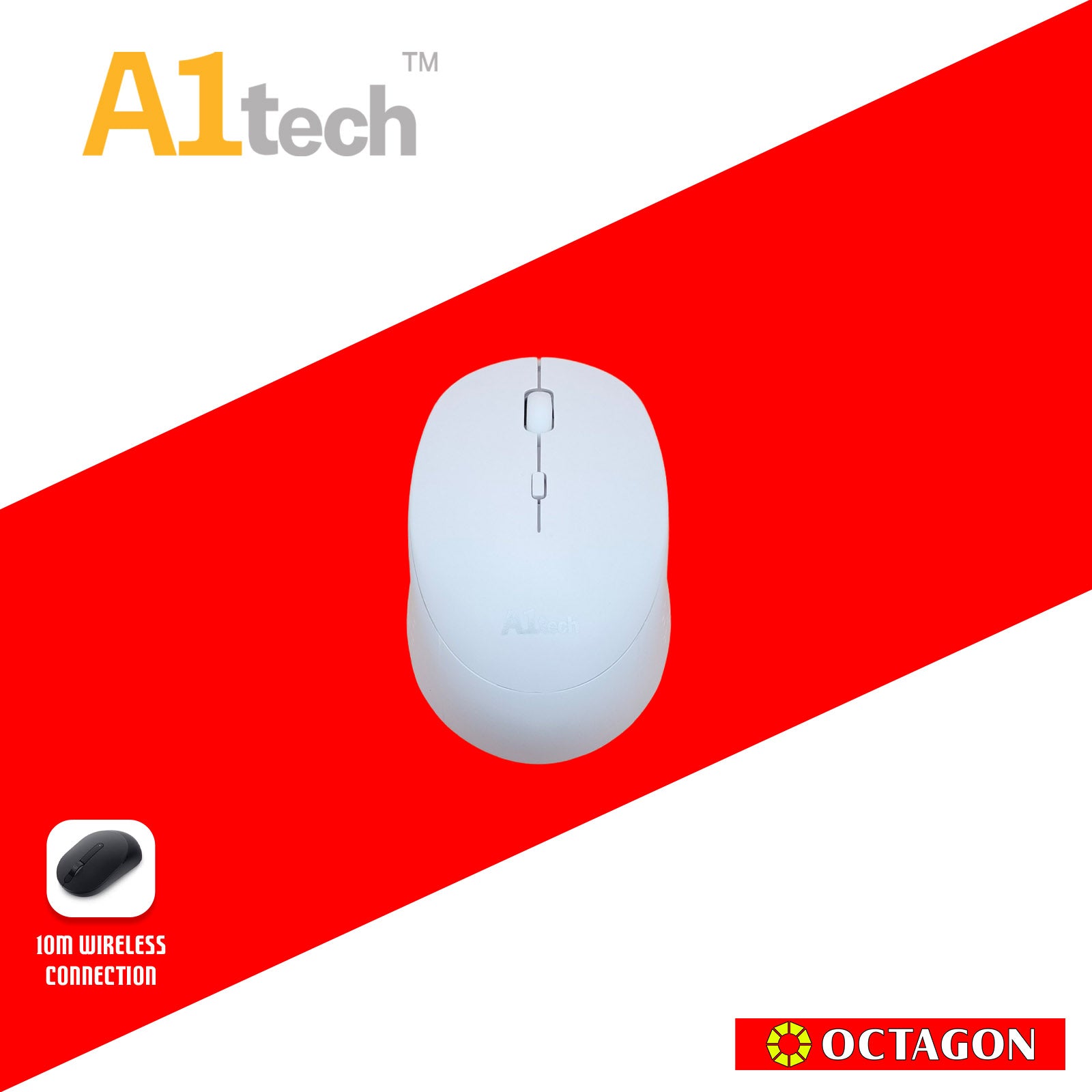 A1TECH AC-W310 2.4G RECHARGEABLE WIRELESS MOUSE 1600 DPI PINK/BLUE/WHITE/BLACK
