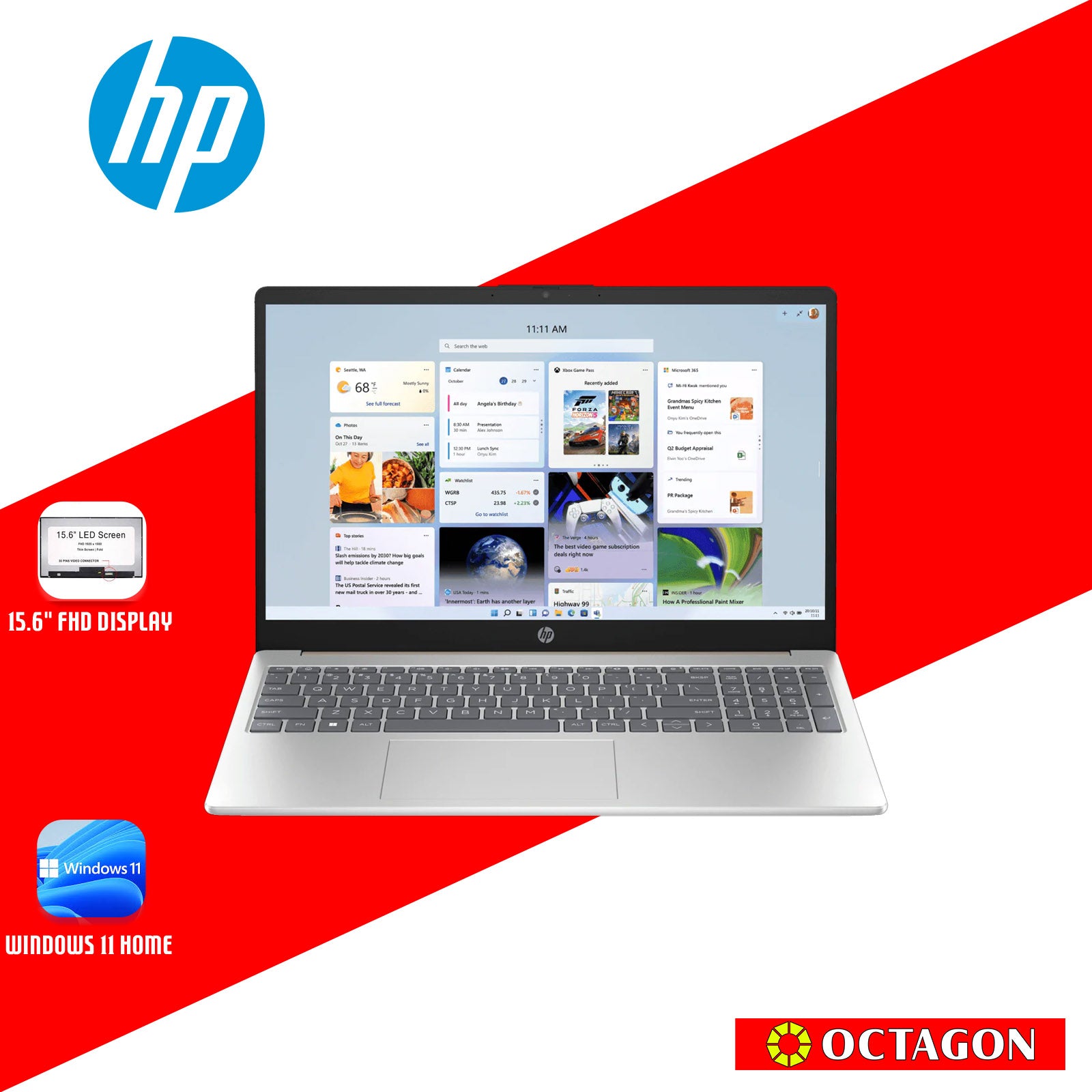 HP 15-FC0413AU/ RYZEN 3-7320U/ 8GB DDR5/ 512GB SSD/ 15.6