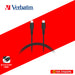 VERBATIM 66667 SYNC & CHARGE TYPE-C TO TYPE-C CABLE (PD60W & 480MBPS) 120CM (BLACK)