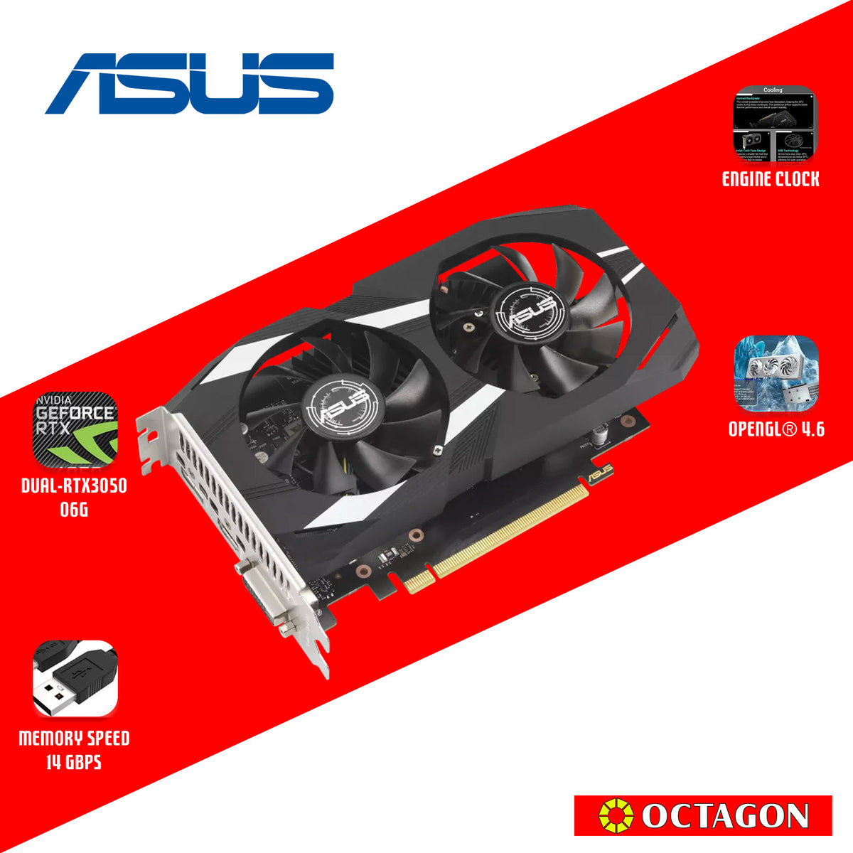 ASUS DUAL RTX3050 O6G