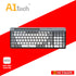 A1TECH AC-KB009-PP DUAL-MODE WIRELESS KEYBOARD 2.4G (PURPLE + WHITE)(BLACK + GREY)(PINK + WHITE)