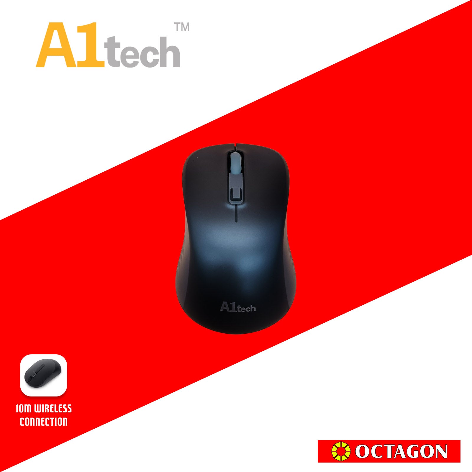 A1TECH AC-W650 2.4G WIRELESS MOUSE 1600 DPI WHITE GREY/PURPLE/PINK/GREY