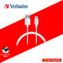 VERBATIM 66586 SYNC & CHARGE TYPE-C TO TYPE-C CABLE (PD60W & 480MBPS) 100CM (WHITE)