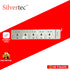 SILVERTEC NEW SV29-3M  5-OUTLET UNIVERSAL PLUG/ 5-SWITCH/ 3M/ 10A/ 2500W/ 250V IVORY POWER STRIP W/ SURGE PROTECTION