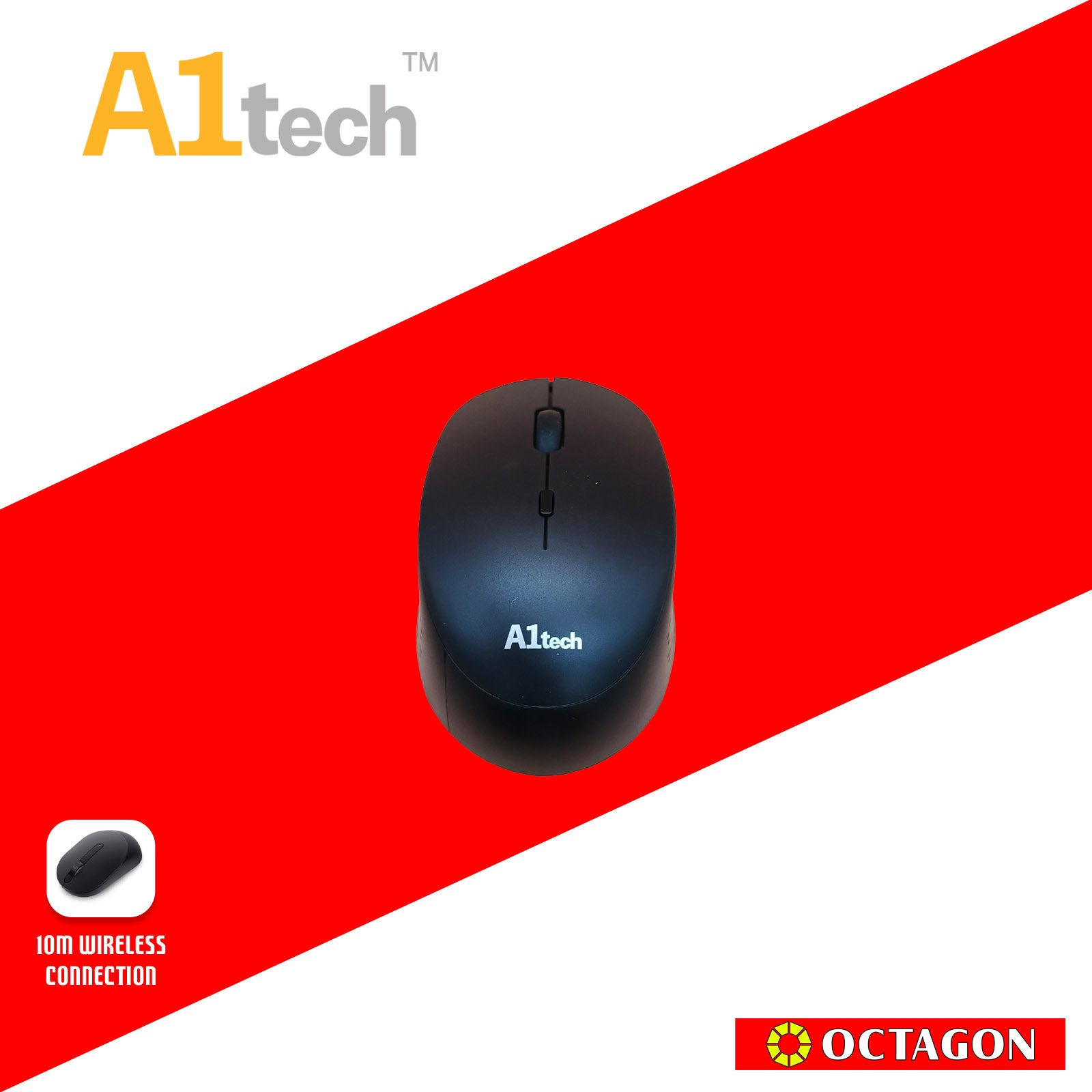 A1TECH AC-W310 2.4G RECHARGEABLE WIRELESS MOUSE 1600 DPI PINK/BLUE/WHITE/BLACK