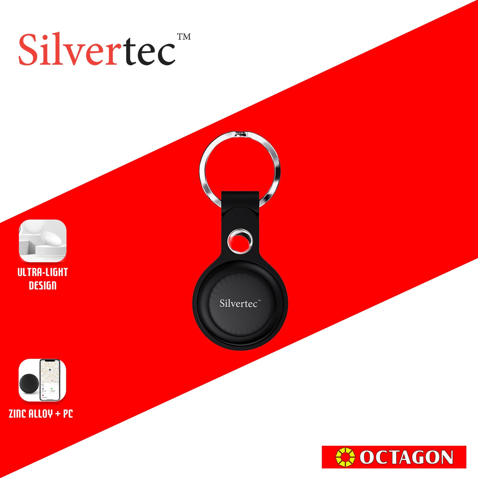 SILVERTEC SRF-STAG01-WH/BK STARTAG LOCATION FINDER WITH PROTECTION CASE WHITE/BLACK