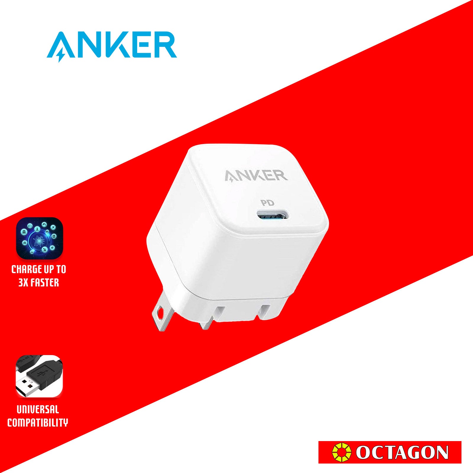 ANKER A2149J21 20W CUBE WHITE