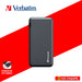 VERBATIM 66628 POWER BANK 20000MAH / 22.5W ALUMINIUM - PD + QC3.0 (GREY)