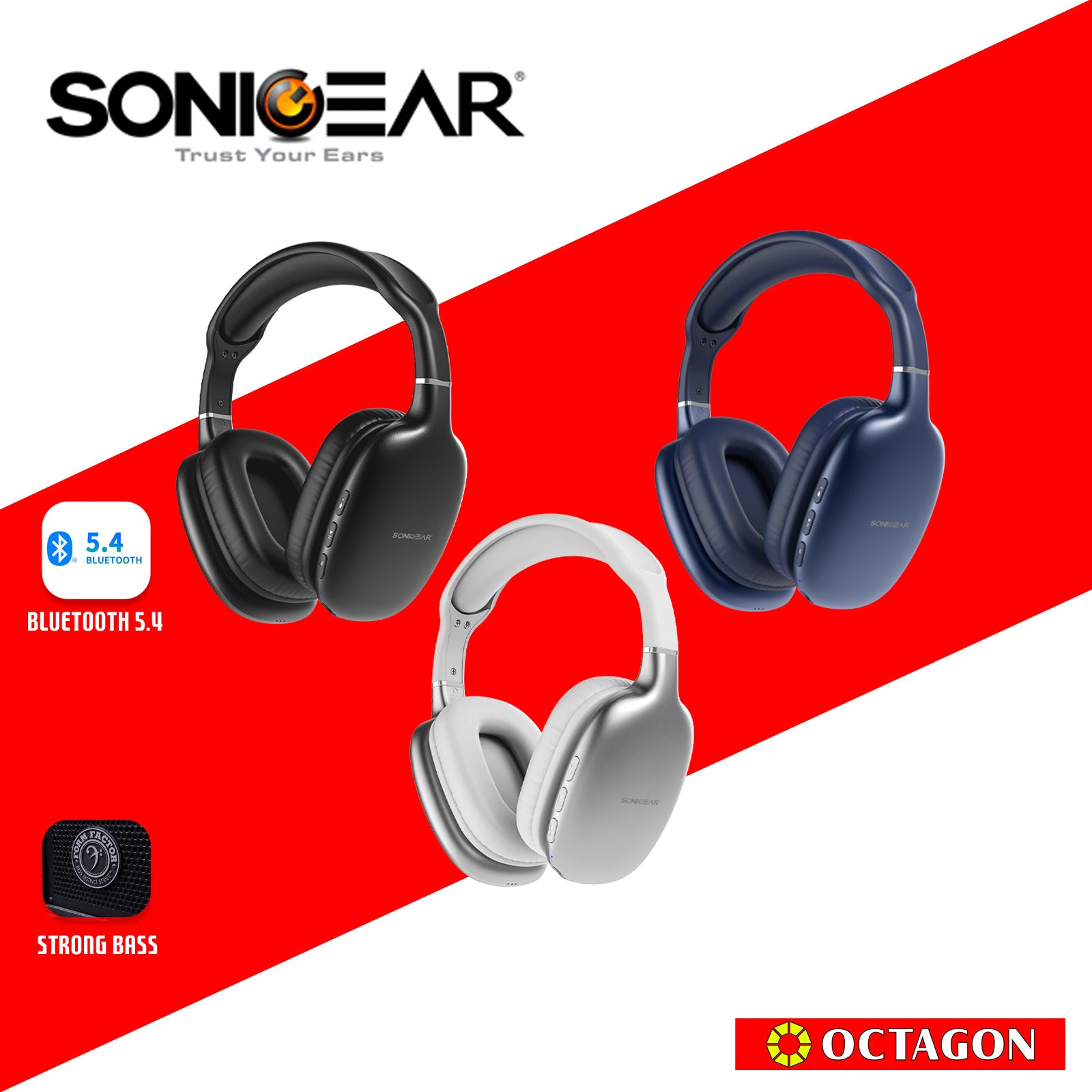 SONIC GEAR AIRPHONE 6 AZURITE/SILVER/OBSIDIAN BT5.0 HEADSET (TYPE C PORT)