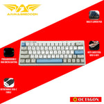 ARMAGGEDDON GMK-100  RGB TRIPLE MODE HOT SWAP MECH GAMING KEYBOARDS / 63 KEYS