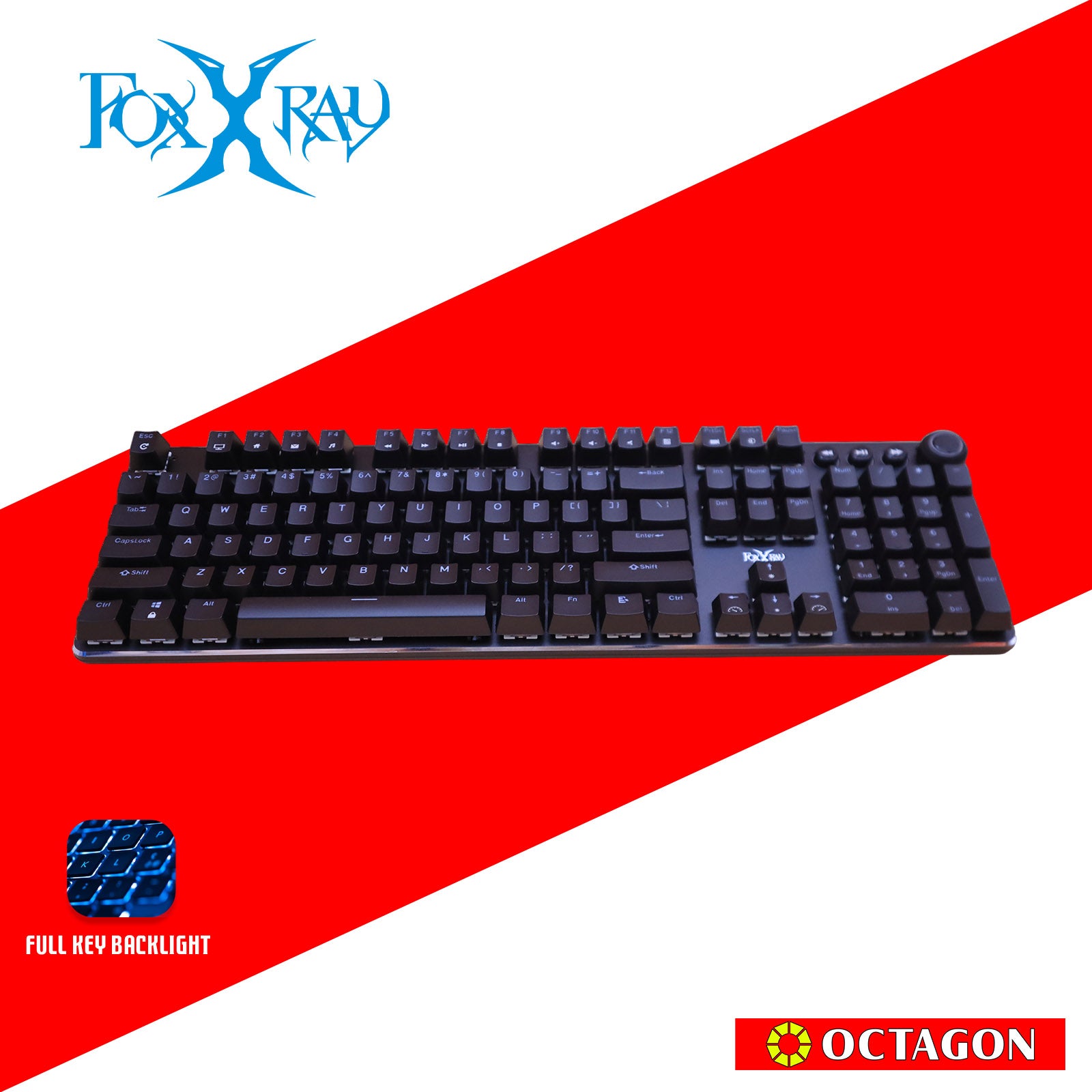 FOXXRAY FXR-HKM-61 SPIN MECHANICAL KEYBOARD – Octagon Computer Superstore