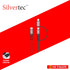 SILVERTEC STK-2CL120 2 IN 1 USB-C TO USB-C 240W WITH LIGHTNING ADAPTER CABLE 1.2M BLACK/WHITE (MFI)